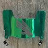 North Texas Mean Green Mini Football Helmet Visor Shield Green Chrome Mirror w/ Clips