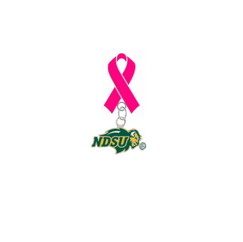 North Dakota State Bison Aggies Breast Cancer Awareness / Mothers Day Pink Ribbon Lapel Pin