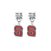 North Carolina State Wolfpack CLEAR Swarovski Crystal Stud Rhinestone Earrings
