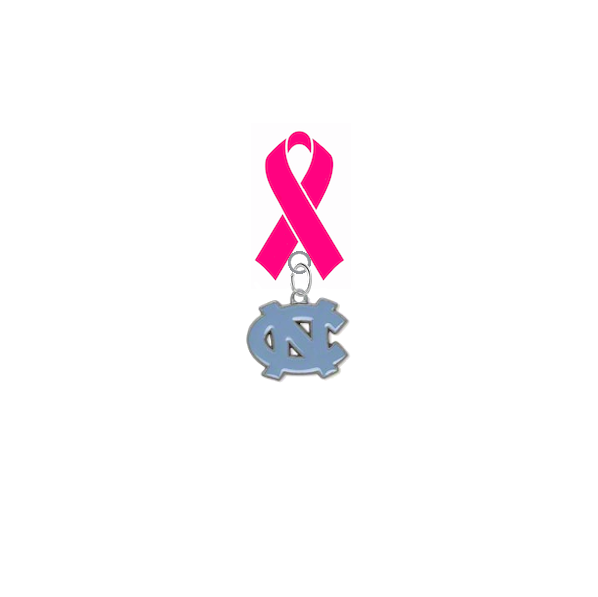 North Carolina Tar Heels Aggies Breast Cancer Awareness / Mothers Day Pink Ribbon Lapel Pin