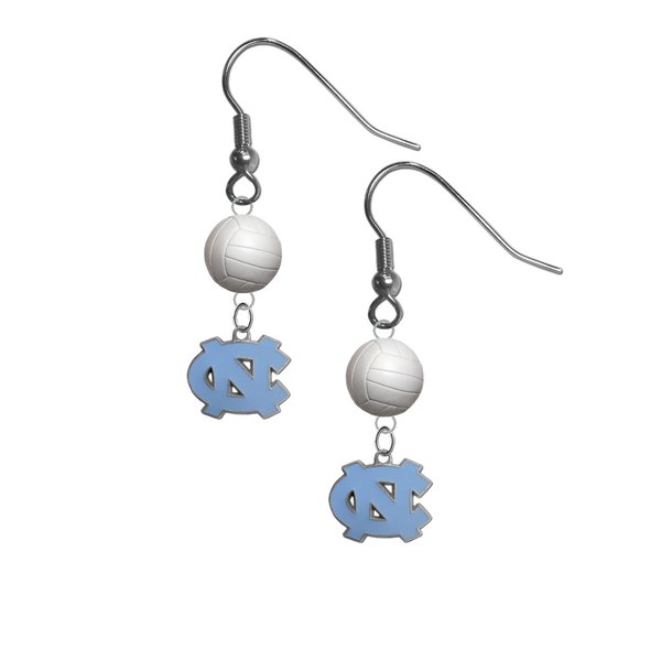North Carolina Tar Heels NCAA Volleyball Dangle Earrings