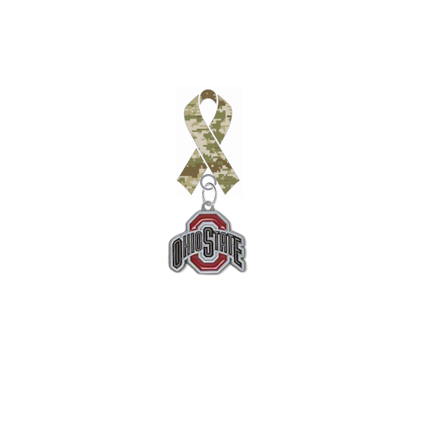 Ohio State Buckeyes Salute to Service Military Appreciation Camo Ribbon Lapel Pin