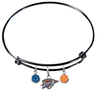 Oklahoma City Thunder BLACK Color Edition Expandable Wire Bangle Charm Bracelet