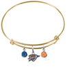 Oklahoma City Thunder GOLD Color Edition Expandable Wire Bangle Charm Bracelet