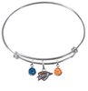 Oklahoma City Thunder NBA Expandable Wire Bangle Charm Bracelet