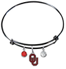 Oklahoma Sooners BLACK Color Edition Expandable Wire Bangle Charm Bracelet