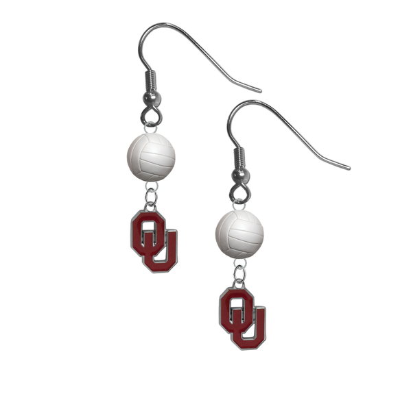 Oklahoma Sooners NCAA Volleyball Dangle Earrings
