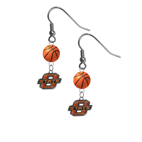 Oklahoma State Cowboys NCAA Basketball Dangle Earrings