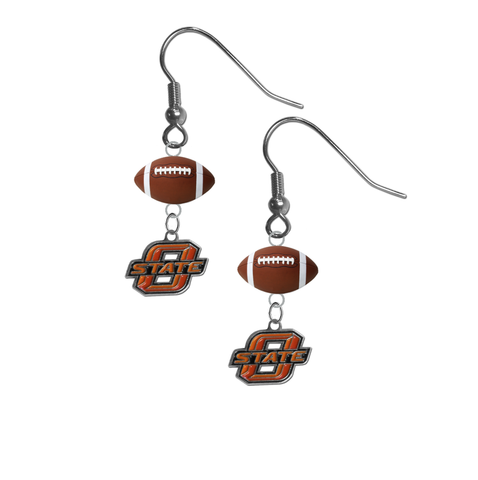 Oklahoma State Cowboys NCAA Football Dangle Earrings