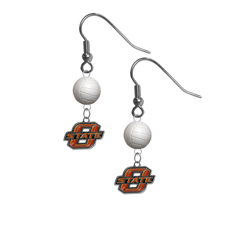 Oklahoma State Cowboys NCAA Volleyball Dangle Earrings