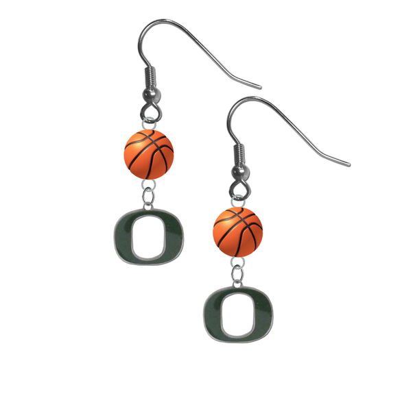 Oregon Ducks NCAA Basketball Dangle Earrings