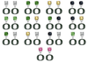 Oregon Ducks NCAA Swarovski Crystal Stud Rhinestone Earrings