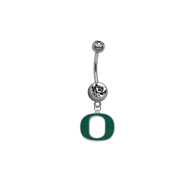 Oregon Ducks NCAA College Belly Button Navel Ring