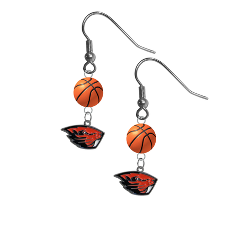 Oregon State Beavers NCAA Basketball Dangle Earrings