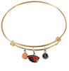 Oregon State Beavers GOLD Color Edition Expandable Wire Bangle Charm Bracelet