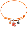 Oregon State Beavers Style 2 ORANGE Color Edition Expandable Wire Bangle Charm Bracelet