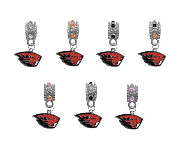 Oregon State Beavers NCAA Crystal Rhinestone European Bracelet Charm