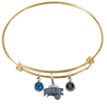 Orlando Magic GOLD Color Edition Expandable Wire Bangle Charm Bracelet