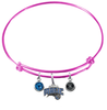 Orlando Magic PINK Color Edition Expandable Wire Bangle Charm Bracelet