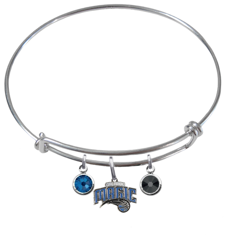 Orlando Magic NBA Expandable Wire Bangle Charm Bracelet