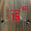 Kansas City Chiefs Patrick Mahomes Mini Football Helmet Visor Shield Clear w/ Clips