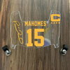 Kansas City Chiefs Patrick Mahomes Mini Football Helmet Visor Shield Clear w/ Clips