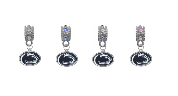 Penn State Nittany Lions NCAA Crystal Rhinestone European Bracelet Charm