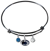 Penn State Nittany Lions BLACK Color Edition Expandable Wire Bangle Charm Bracelet