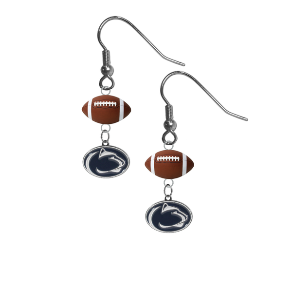 Penn State Nittany Lions NCAA Football Dangle Earrings