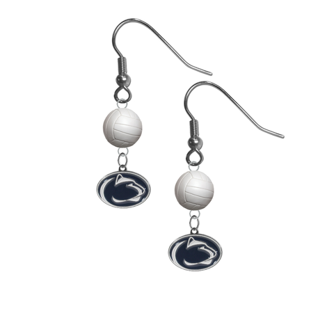 Penn State Nittany Lions NCAA Volleyball Dangle Earrings