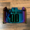 Philadelphia Eagles Custom Name & Number Full Size Football Helmet Visor Shield Green Iridium Mirror w/ Clips - Black