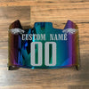 Philadelphia Eagles Custom Name & Number Full Size Football Helmet Visor Shield Green Iridium Mirror w/ Clips - Silver