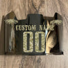 Philadelphia Eagles Custom Name & Number Full Size Football Helmet Visor Shield Silver Chrome Mirror w/ Clips - Camo
