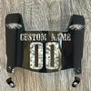 Philadelphia Eagles Custom Name & Number Mini Football Helmet Visor Shield Black Dark Tint w/ Clips - Money Print