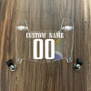 Philadelphia Eagles Custom Name & Number Mini Football Helmet Visor Shield Clear w/ Clips - White