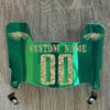 Philadelphia Eagles Custom Name & Number Mini Football Helmet Visor Shield Green Chrome Mirror w/ Clips - Camo