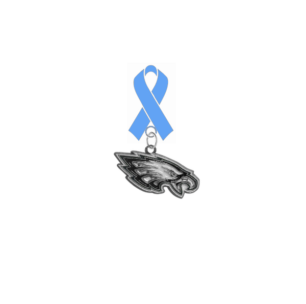 Philadelphia Eagles NFL Prostate Cancer Awareness / Fathers Day Light Blue Ribbon Lapel Pin