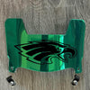 Philadelphia Eagles Mini Football Helmet Visor Shield Green Chrome Mirror w/ Clips