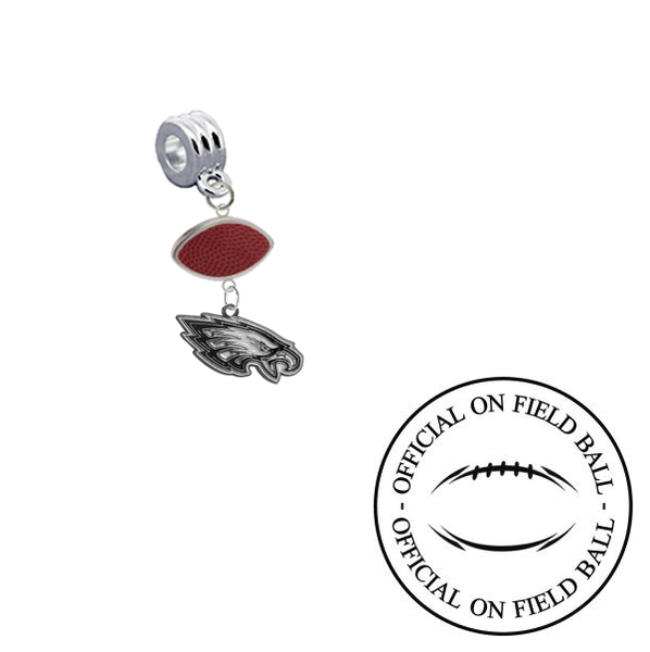 Philadelphia Eagles On Field Football Universal European Bracelet Charm (Pandora Compatible)