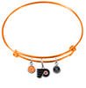 Philadelphia Flyers Color Edition ORANGE Expandable Wire Bangle Charm Bracelet