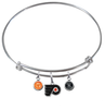 Philadelphia Flyers NHL Expandable Wire Bangle Charm Bracelet