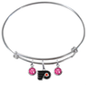 Philadelphia Flyers NHL Expandable Wire Bangle Charm Bracelet