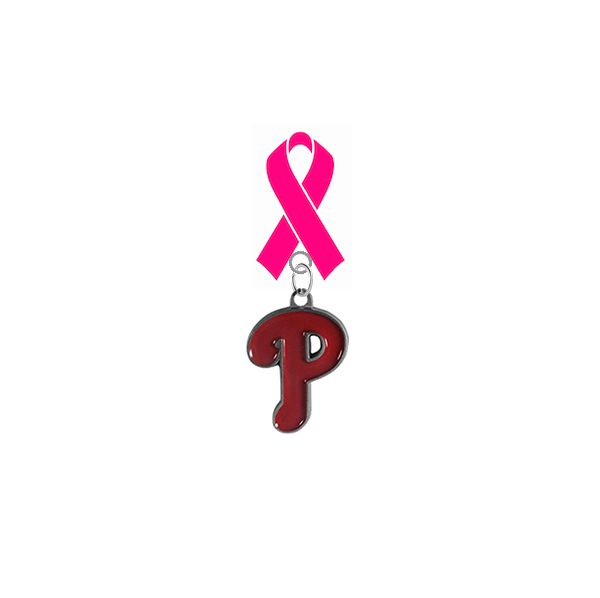 Philadelphia Phillies MLB Breast Cancer Awareness / Mothers Day Pink Ribbon Lapel Pin