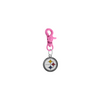 Pittsburgh Steelers NFL COLOR EDITION Pink Pet Tag Collar Charm