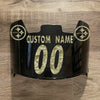 Pittsburgh Steelers Custom Name & Number Full Size Football Helmet Visor Shield Black Dark Tint w/ Clips - Camo