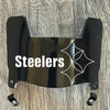 Pittsburgh Steelers Mini Football Helmet Visor Shield Black Dark Tint w/ Clips