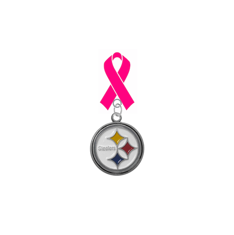 Pittsburgh Steelers NFL Breast Cancer Awareness / Mothers Day Pink Ribbon Lapel Pin