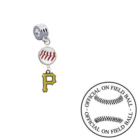 Pittsburgh Pirates On Field Baseball Universal European Bracelet Charm (Pandora Compatible)