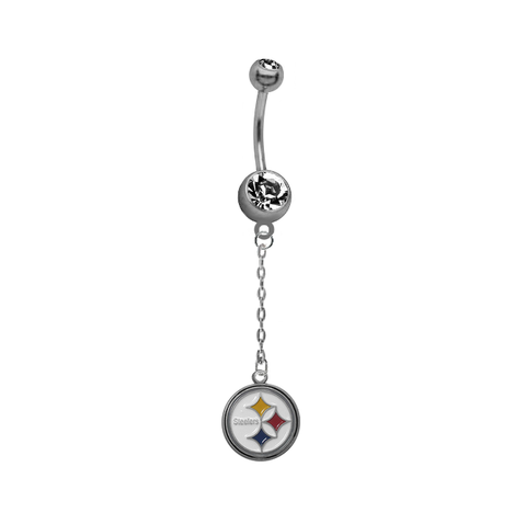 Pittsburgh Steelers Chain NFL Football Belly Button Navel Ring