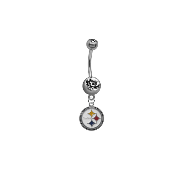 Pittsburgh Steelers NFL Football Belly Button Navel Ring